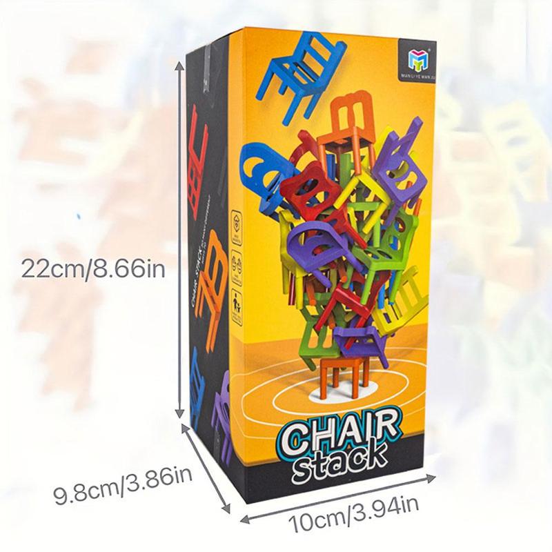 Product Introduction of Colorful Family Board Game A Strategic Educational Toy for Kids Balance Chairs on a Desk to Win N6H3 16