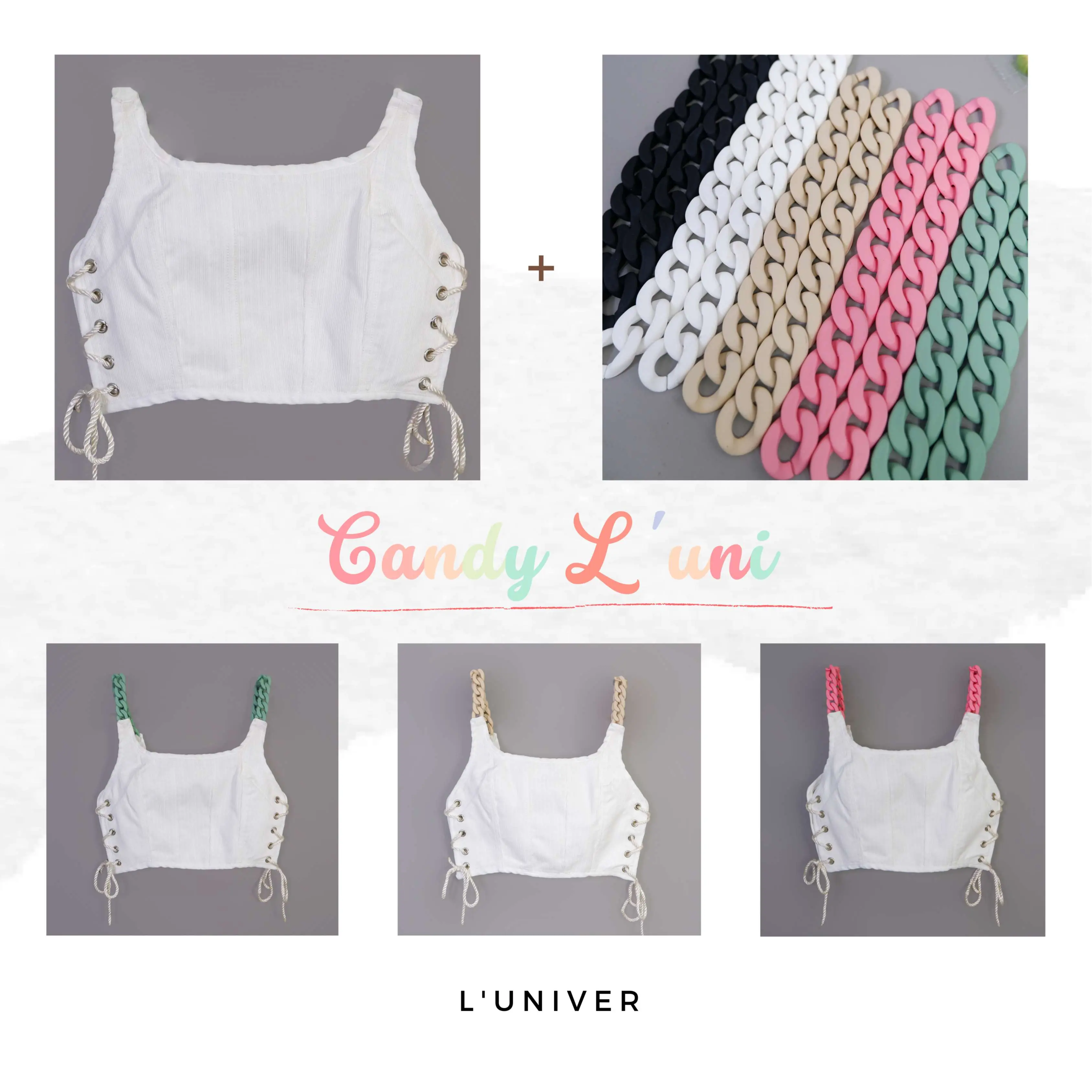 Croptop Candy L'uni - Áo Candy L'uni