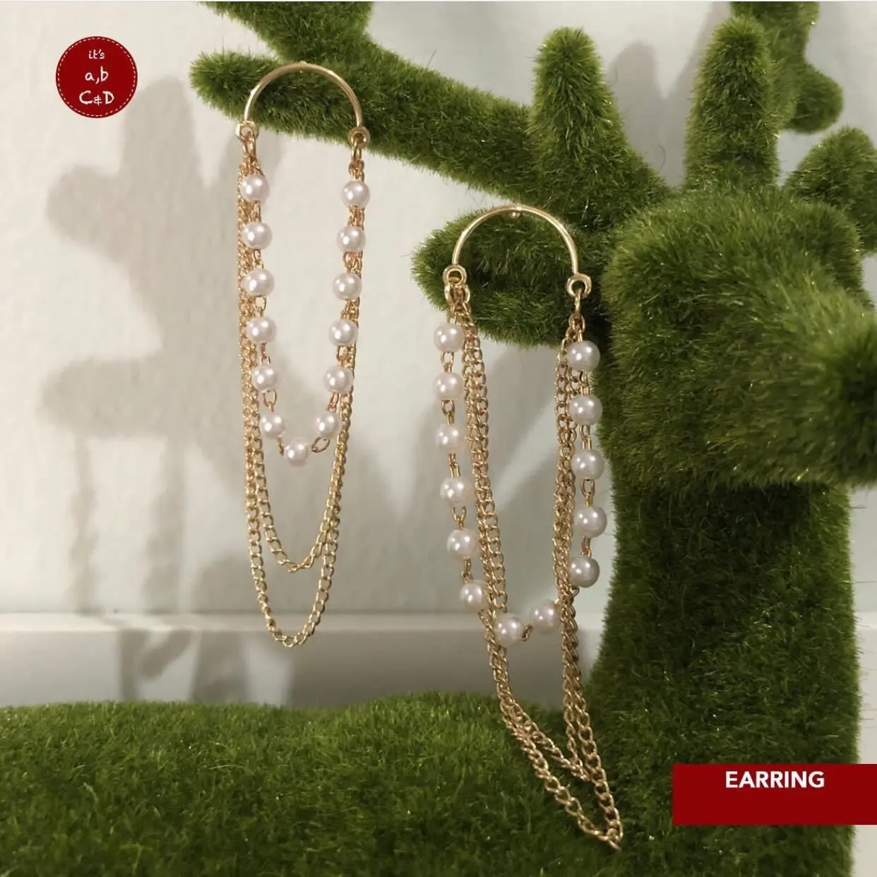 Chain Gold Earing Korea