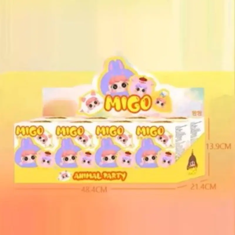 Baby Three Year Old Migo Animal Party V2 Plush Blind Box Randomly 1 Cute Animal Work Zipper Bag Trendy Play Bag Keychain Pendant blind  box tutulong  blind blind  box blind  box lily  rabbit Anak Mainan blind  box blind  box 4