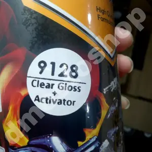 pilok pilox cat semprot diton premium clear glossy +activator 400ml pernis clear bening tak berwarna