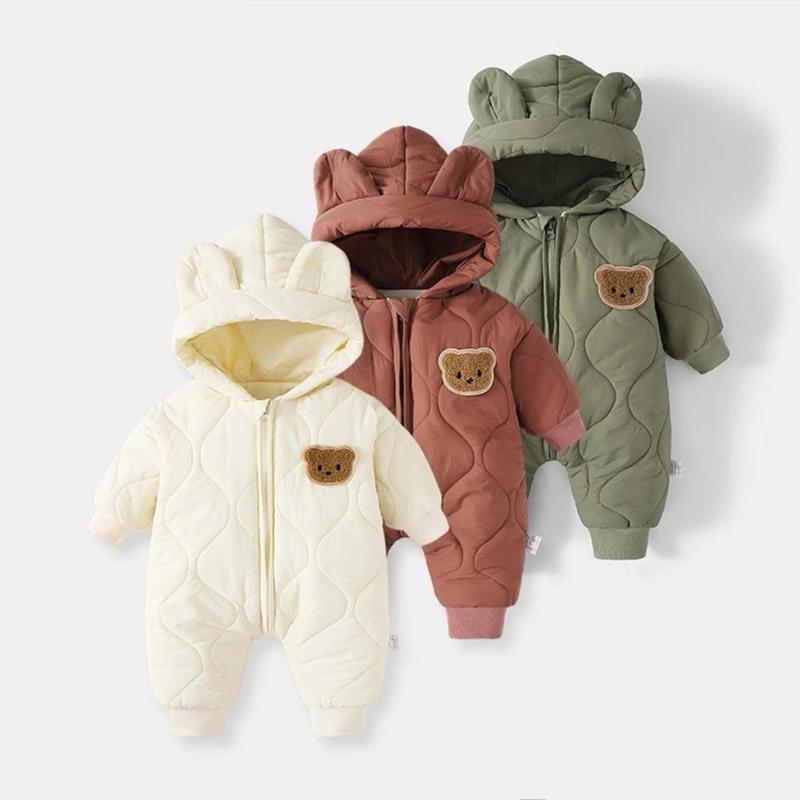 Body phao cho bé lót lông bền chong Quảng Châu cao cấp,  Bodysuit liền thân trần áo liền quần cho bé trai bé gái (mã BD 2)