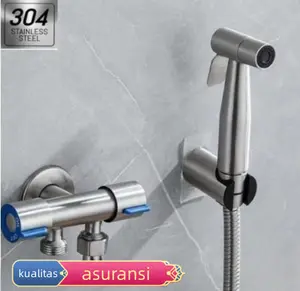 Jet Shower SUS 304 Toilet Kepala Shower Bidet Jet Shower Stainless Jet