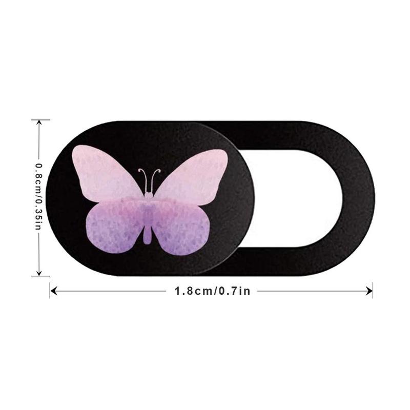 Butterfly Pattern Webcam Laptop Camera Cover, Ultra-thin Slide Webcam Laptop Camera Cover for Echo Show, Smartphone, Computer, Tablet, Chromebook, PC, Tech Accessories 1