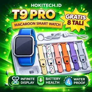 [SPECIAL CREATOR] PAKET COMBO! SRS 9 [8 Tali + Charger + BONUS JAM LED] BISA COD