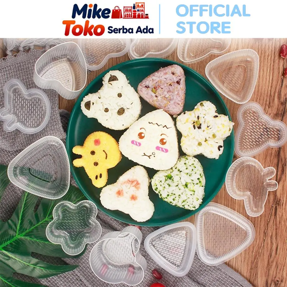 Mike Toko Serba Ada Cetakan Nasi Bento H648 Anti Lengket Desain Kartun Plastik PP Food Grade 100% Berkualitas untuk Bento Sushi & Onigiri Kitchenware Buah Roti
