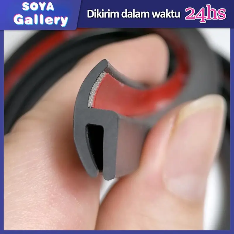 2M Seal Strip Karet Untuk Bawah Panel Windshield Mobil / Karet Pelindung Kaca Depan Car 0