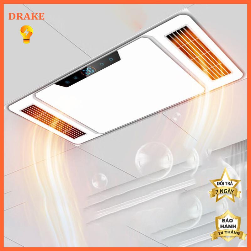  Đèn sưởi nhà tắm âm trần DRAKE T1001 sưởi ấm- chiếu sáng- quạt gió- thông gió hút mùi 