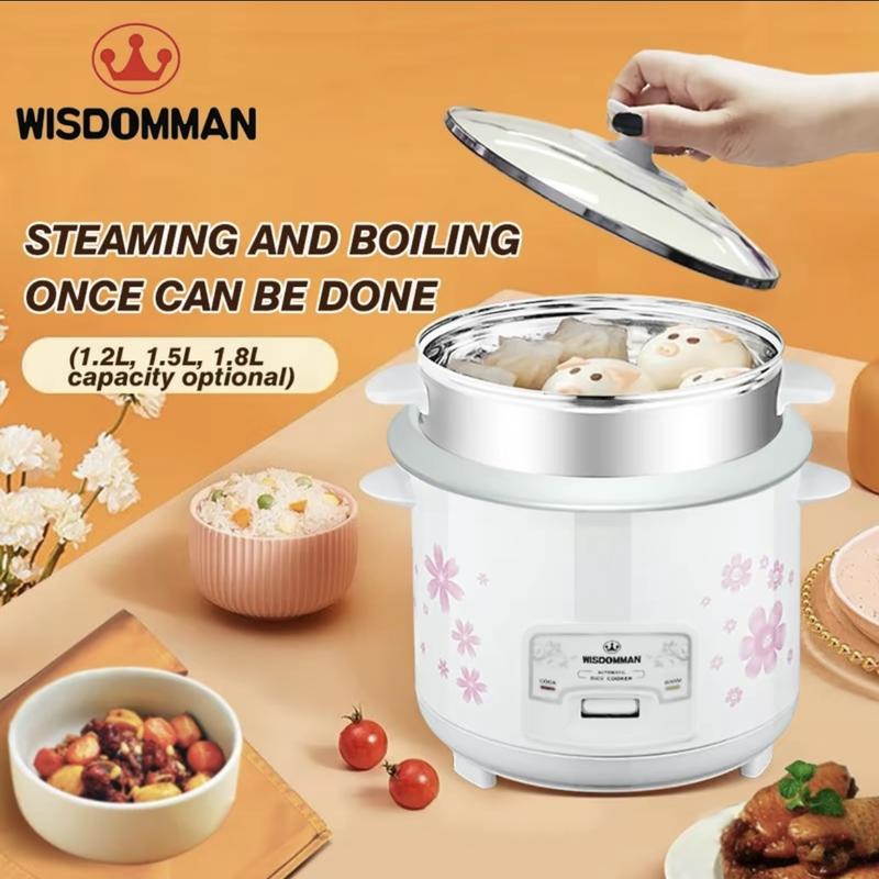 WISDOMMAN Rice Cooker 1.2L/1.5L/1.8L Multi Functional Rice Cooker ...