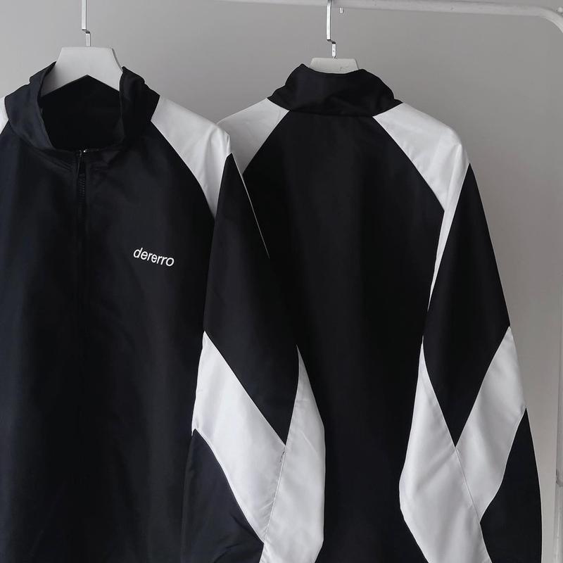 Áo Khoác Dù - Áo Khoác Gió Dererro Logo Thêu Dài Tay Form Rộng Vải Dù Hai Lớp Unisex Nam Nữ Lana Jacket Top 5
