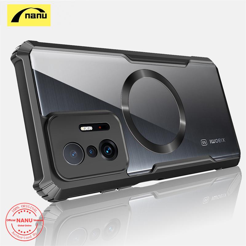 Ốp Điện Thoại NANU Thiết Kế The Beatles Cho Xiaomi 11T Và 11T Pro Ốp Hút Từ Tính Mềm Túi Khí Bốn Góc Ốp Mềm Ốp Lưng Cứng Trong Suốt Bảo Vệ Camera Ốp Mỏng Và Mỏng