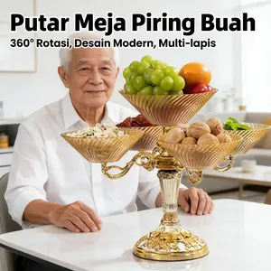Piring Pemutar Saji Plastik Kristal 30cm - Aksesoris Meja Modern Elegan untuk Ulang Tahun, Pernikahan, Arisan, dan Pesta, Dengan Kinerja Anti-Adhesi untuk Kue & Camilan, Model [MODEL NAME], UKuran [MEASUREMENT]