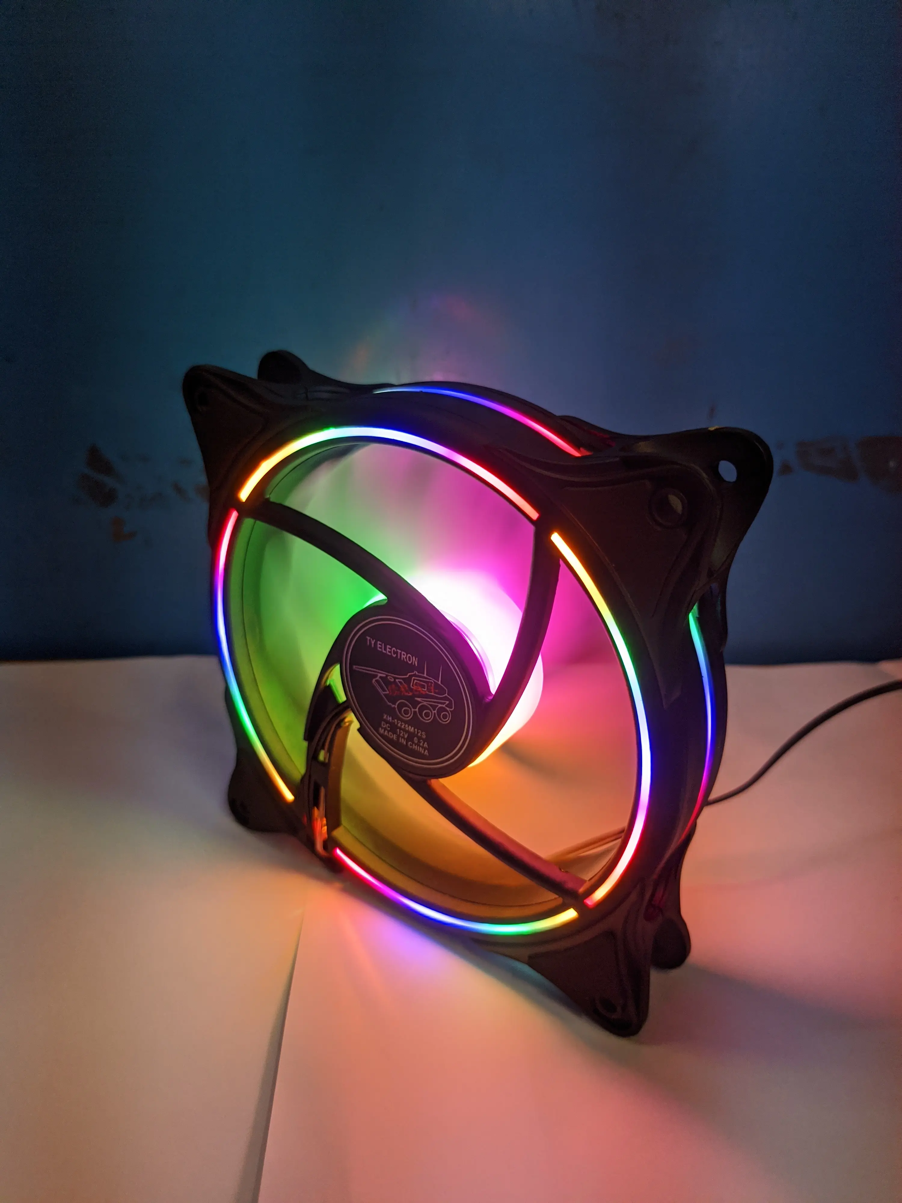 FAN CASING 12CM DOUBLE RING RGB