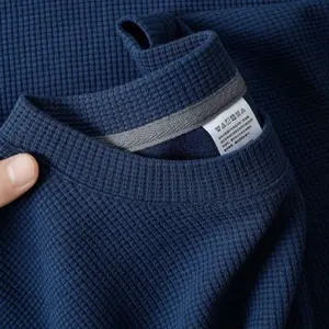 kaos polos wafer waffle knit lengan panjang bisa dipakai pria dan wanita kaos atasan bahan waffle premium