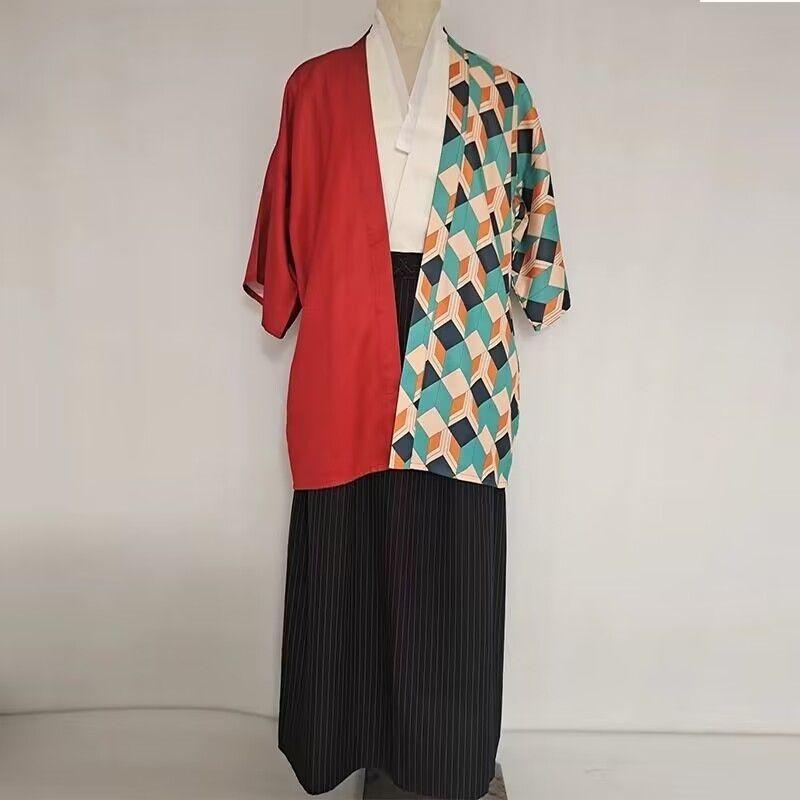Product Introduction of [3143 People Collected] Men's Anime Costume Kimono Japanese Style Male Samurai Costume Japanese Kimono Men Japanese Traditional Costume Performance Costume 26