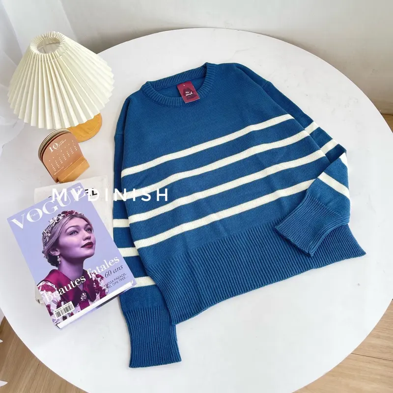 Dinda Blaster Blouse - Atasan Blouse Wanita Bahan Rajut Setrip Baju Nyaman 6