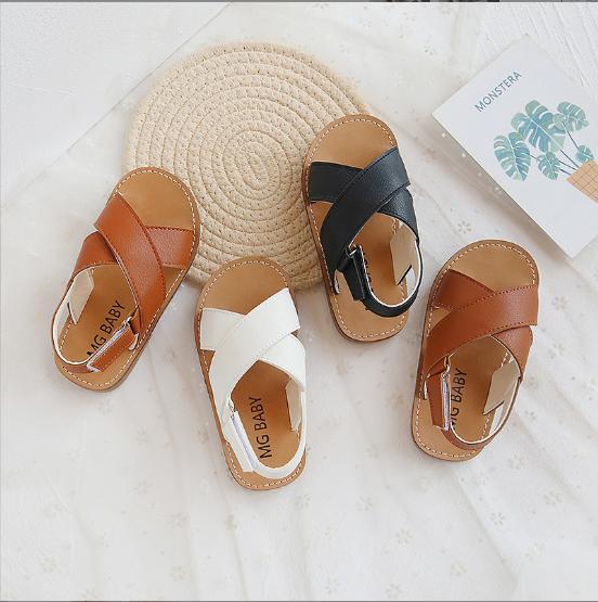 Dép sandal quai chéo đế kếp style Hàn Quốc cho bé trai, bé gái K001