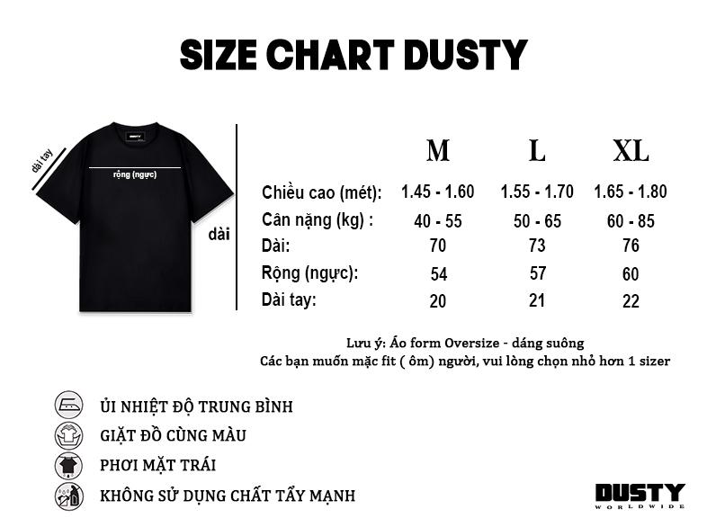 Product Introduction of Áo Thun Unisex Form rộng tay lỡ Dusty Worldwide IMPOSSIBLE 100% Cotton Local Brand 0