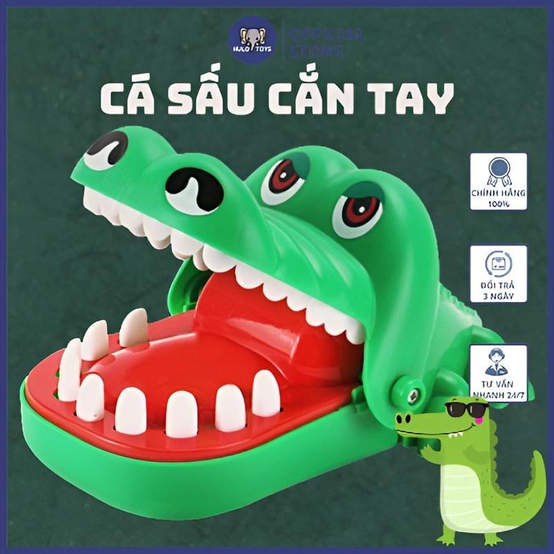 Đồ Chơi Cá Sấu Cắn Tay Hulo Toys Vui Nhộn Cho Bé - Đồ Chơi Giải Trí, Khám Răng Cá Sấu, Đồ Chơi Cho Trẻ