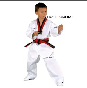Dobok seragam taekwondo Kwon Club line kerah poom/baju taekwondo