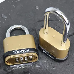 GEMBOK PENGAMAN KODE GEMBOK KOMBINASI 4 DIGIT ANGKA / Gembok Padlock Kode Angka Kombinasi 4 Digit Anti Air Gembok Padlock Kunci untuk Pagar Rumah Anti Maling Pintu Garasi / Gembok Nomor Pin