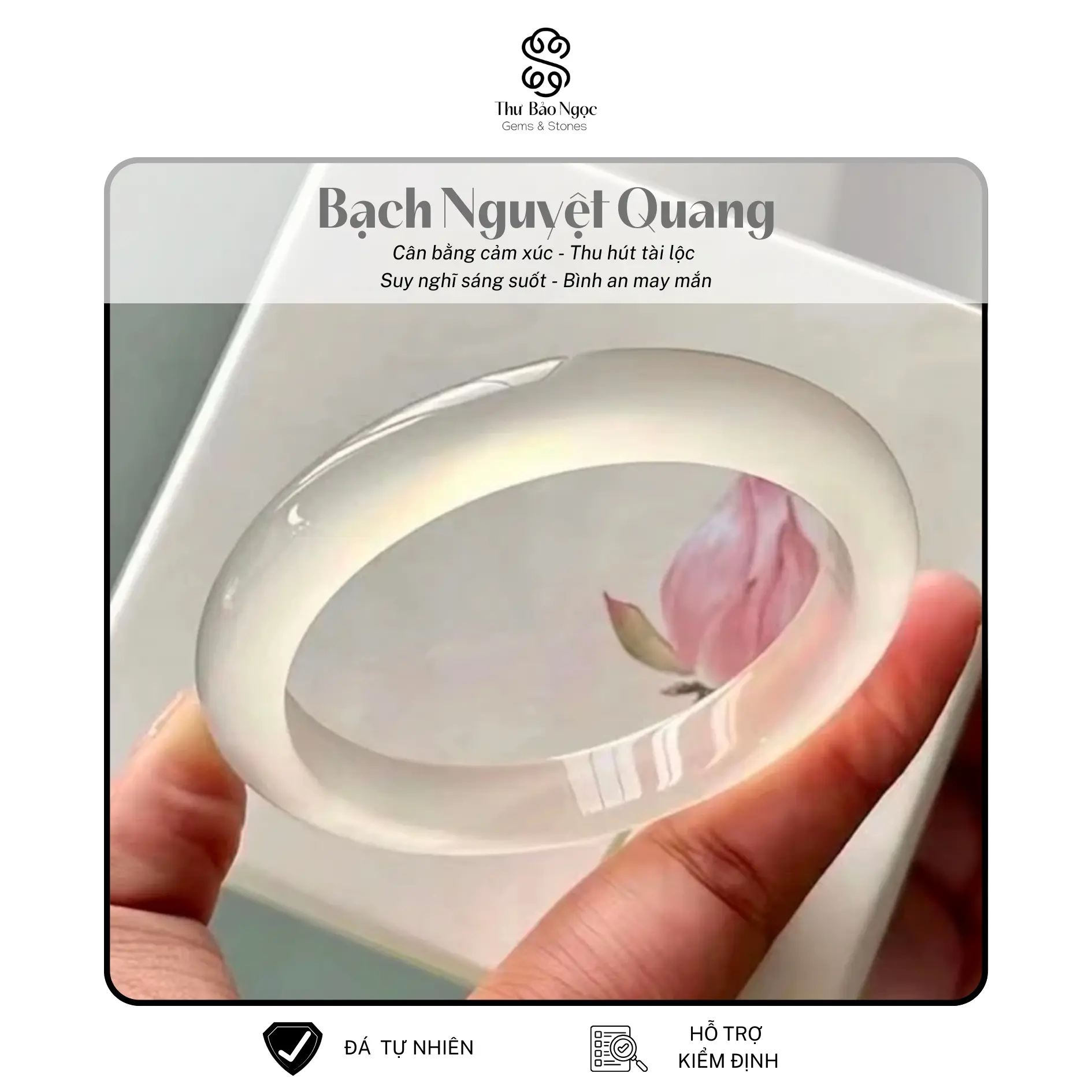 [Bạch Nguyệt Quang] LIVE - Vòng Tay Mã Não Tự Nhiên BNQ Cao Cấp - THƯ BẢO NGỌC