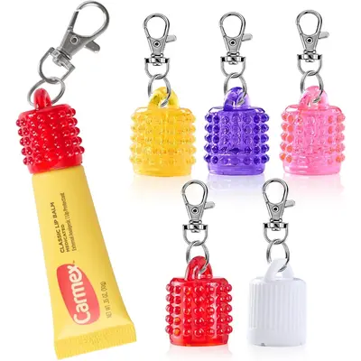Lip Gloss Keychain Holder Replacement Cap Lip Balm Holder For Summer Summer Fridays Keychain Cap