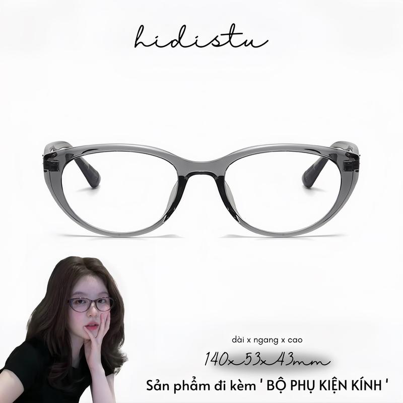 NEW Gọng kính mắt mèo bầu tròn Hezy full nhựa acetate. Dáng kính xếch nhẹ dễ mang phù hợp tất cả dáng mặt. Hidi Studio Eyewear