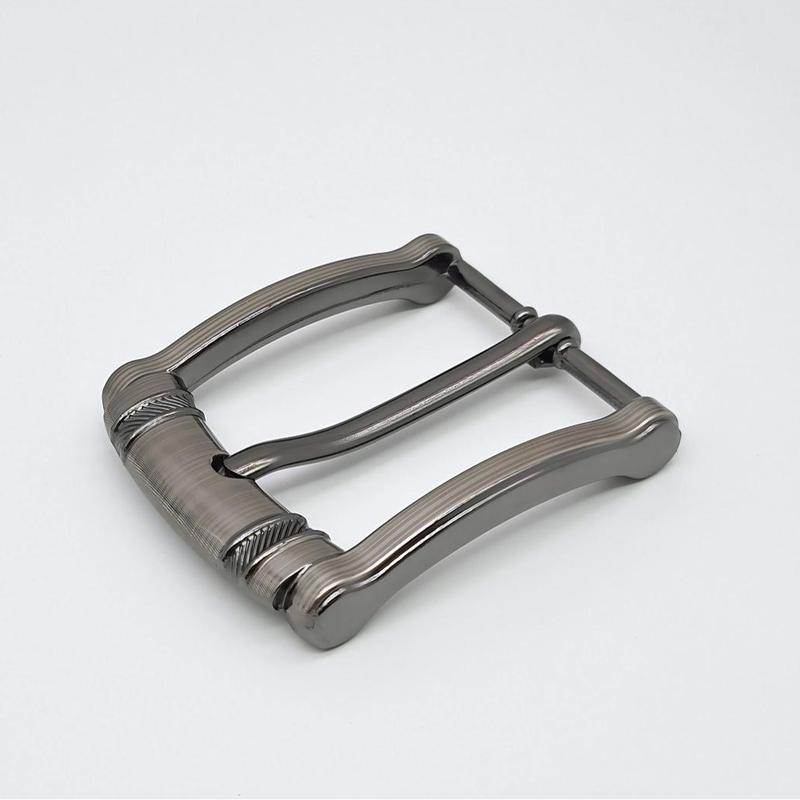  Mặt khoá dây nịt nam DKK-070 | Đầu khoá kim bảng 4F màu xám tro đặc trưng thanh lịch Hoa Voan 