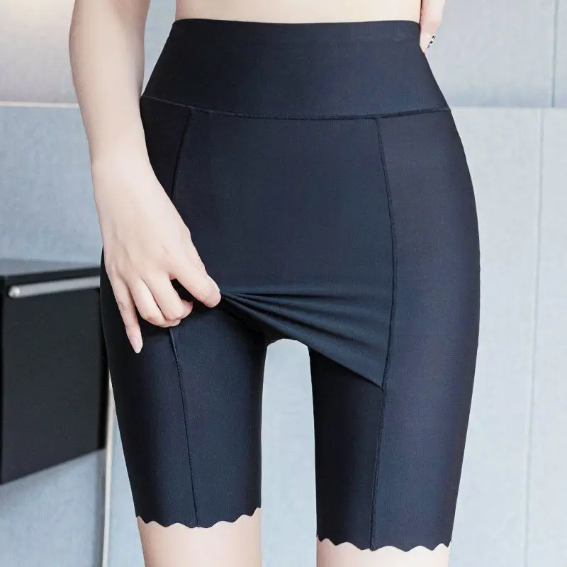 Quần Đùi An Toàn, Kiểu Gợn Sóng Ngắn, Thiết Kế 2 Trong 1, Ngoại Cỡ, Chống Lộ, Làm Bằng Lụa Lạnh, Che Phủ Liền Mạch, Thích Hợp Cho Khu Vực Tam Giác, Quần Đùi Cơ Sở Nữ Women bragio  tnuoc quần  ren quần  lót  dây