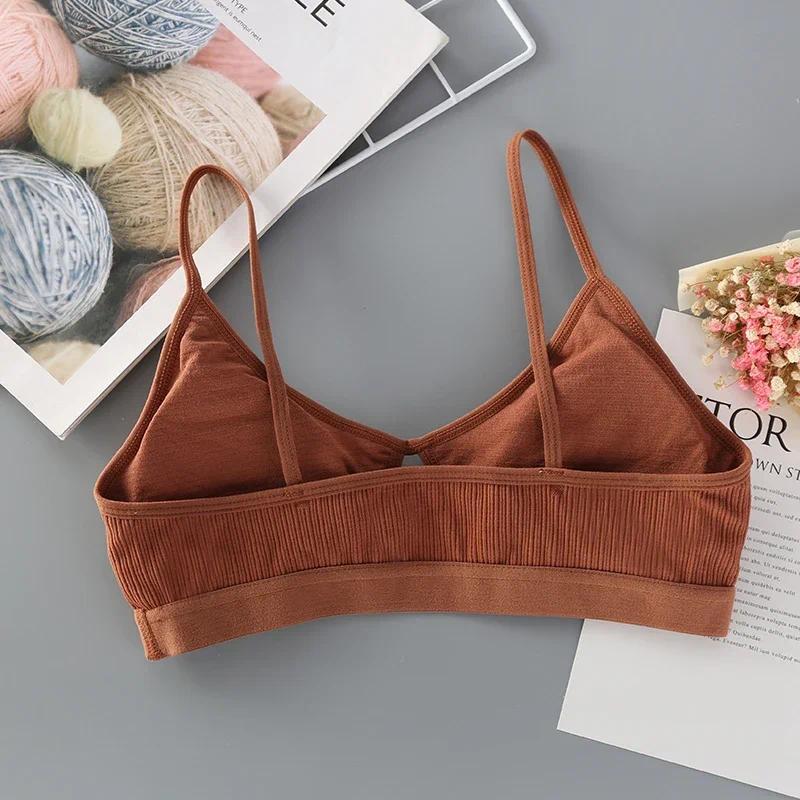 Product Introduction of 1 pcs New Women Cotton Sports Bra Tube Top Crop Female Seamless Underwear Tube Bra Wireless Bralette Lingerie Cropped Bandeau 6