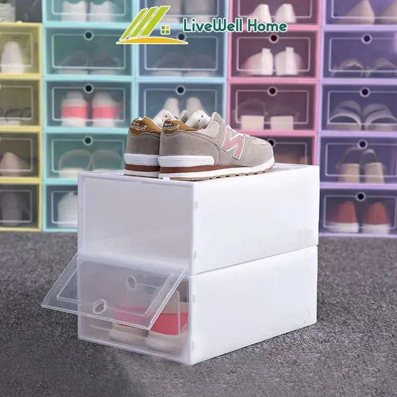 Plastic Storage Box | Dust-Proof, Moisture-Proof Transparent Shoe Cabinet