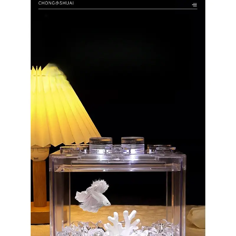 Douyu Landscaping Fish Tank Living Room Home Ornamental Acrylic Building Block Box Micro Landscape Fish Tank Small Betta Tank