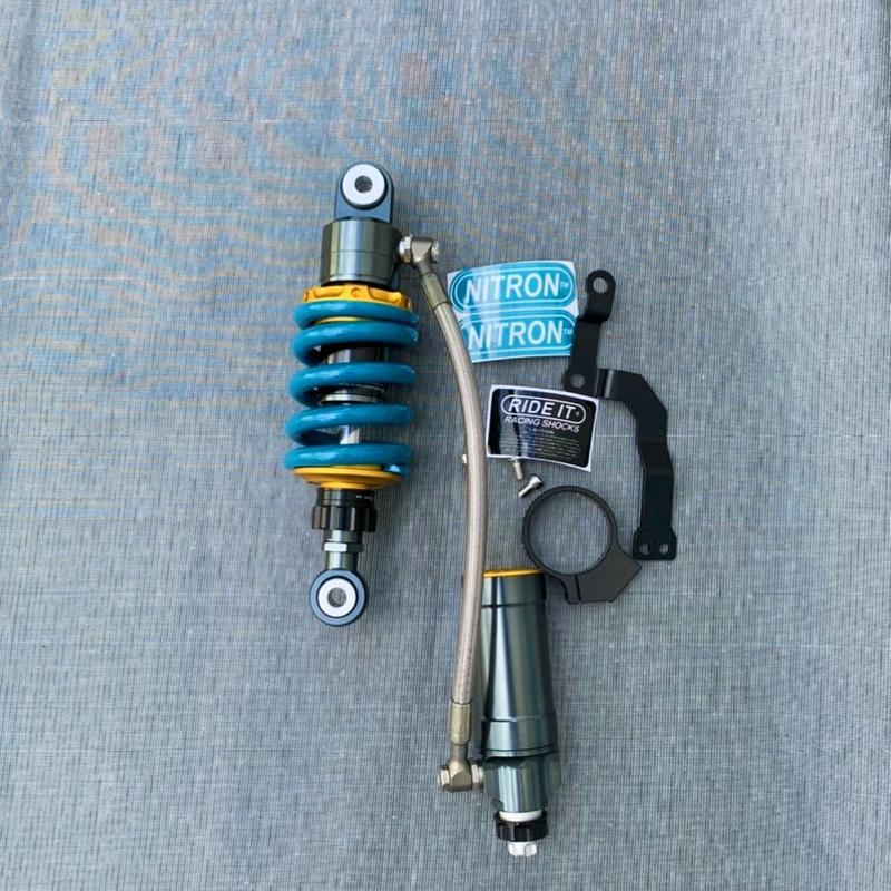 phuộc sau NITRON bình dầu xoay 360 độ gắn các dòng xe RAIDER SATRIA WINNER SONIC EXCITER 135 150 155 gắn vừa như zin (có lựa chọn xe)