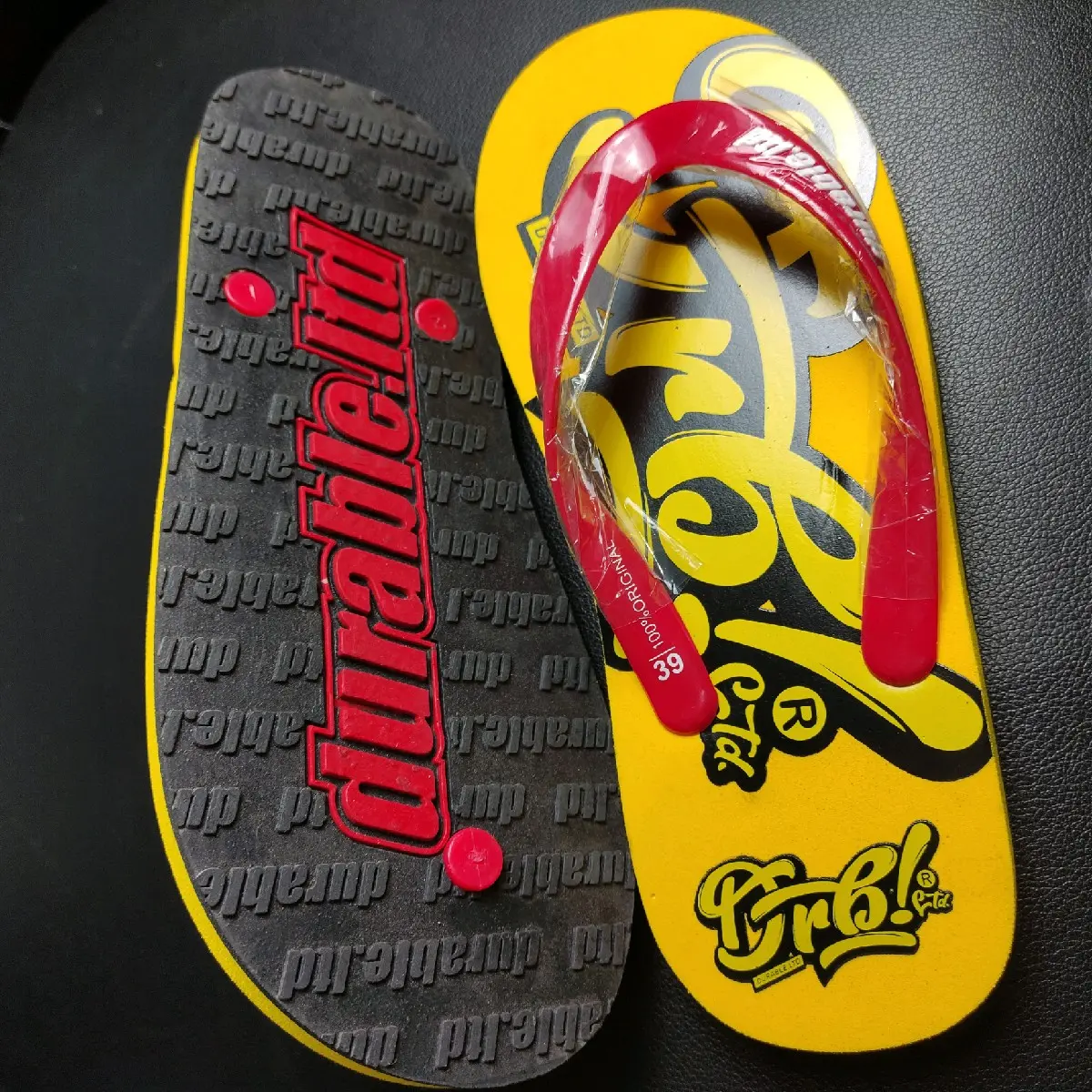 SENDAL DISTRO DURABLE LTD ORIGINAL SANDAL PRIA SENDAL WANITA KADO PACAR HADIAH ULANG TAHUN SENDAL DRBL LTN SPOON EMBOSS