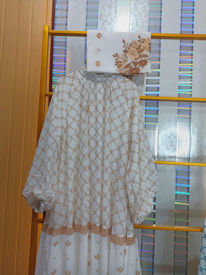 gamis ss + hijab brand original shella saukia ZF 152