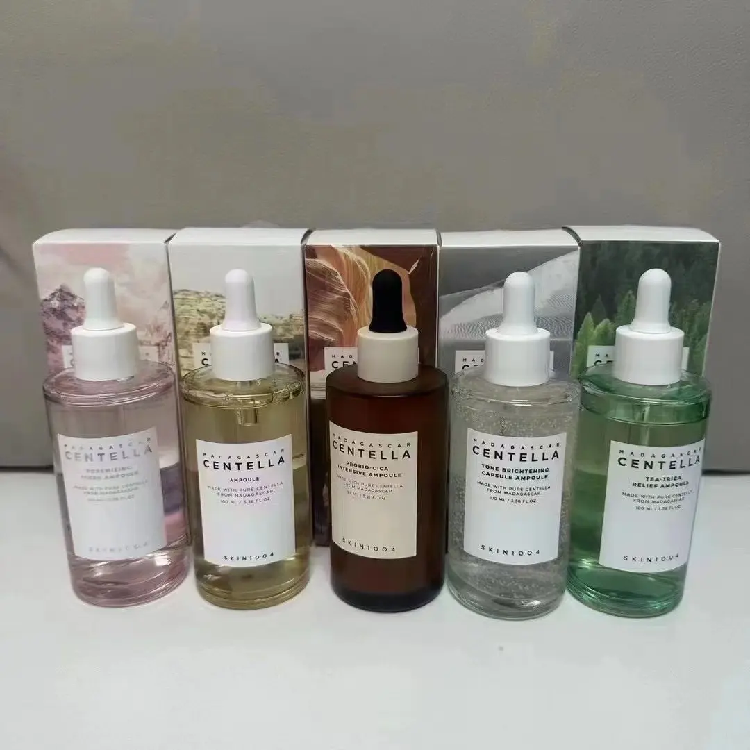 Skin1004 Centella Asiatica Essence Maintenance and Repair Probiotics Ampoule Hydrating Moisturizing Whitening Brightening and Firming Skin Skincare Serums Moisturizer Compact Moisture Hydrate