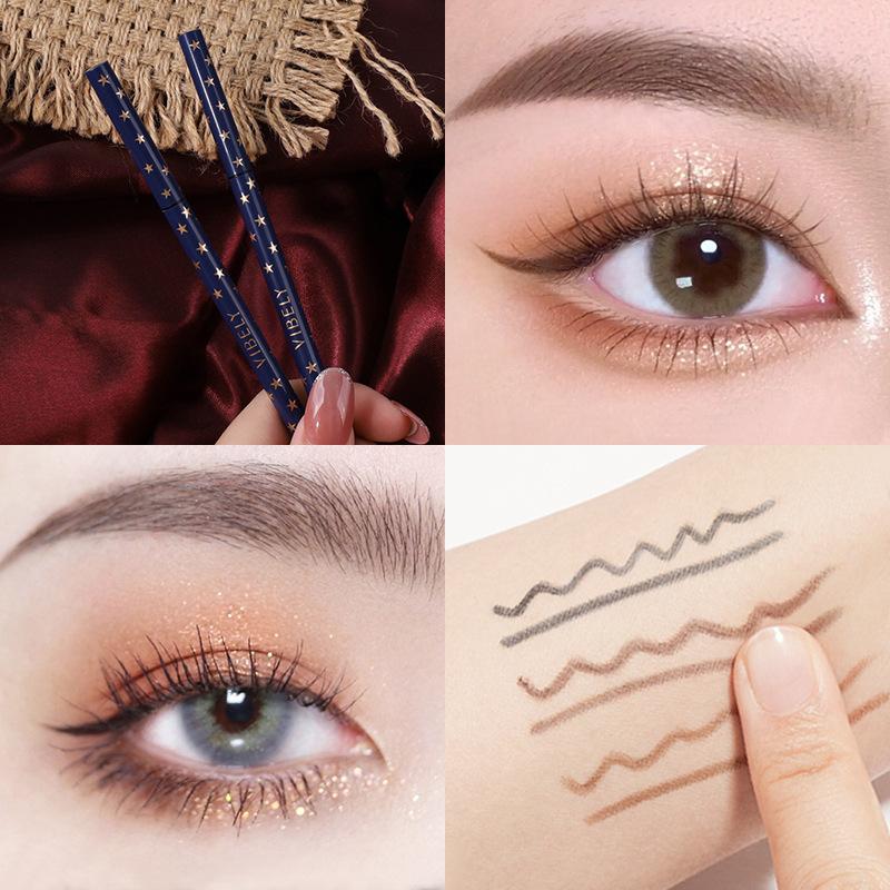 Bút Gel Kẻ Mắt Đầu Mịn, Có Thể Tùy Chỉnh, Chống Nhòe, Bút Kẻ Mắt Màu, Siêu Mịn, Màu Nâu, Bút Aegyo-sal, Thích Hợp Cho Mắt, Bút Gel Kẻ Mắt 1