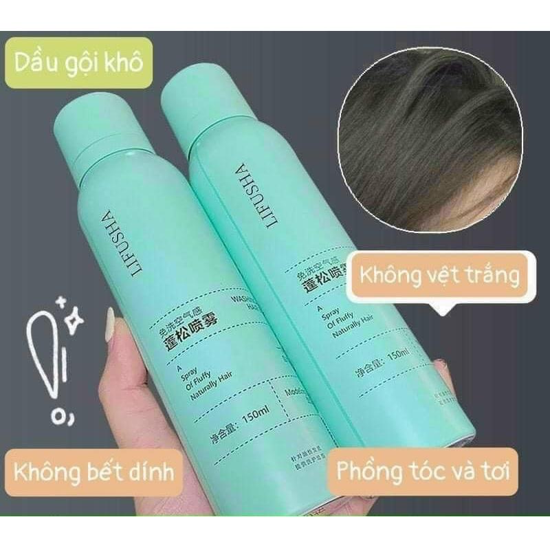 [150ml] Xịt gội đầu khô cấp tốc nội địa trung Spes / LiFusha giúp tóc bồng bềnh suốt 8 Tiếng không dầu không bết dính - Mei Mei Cosmetic 2