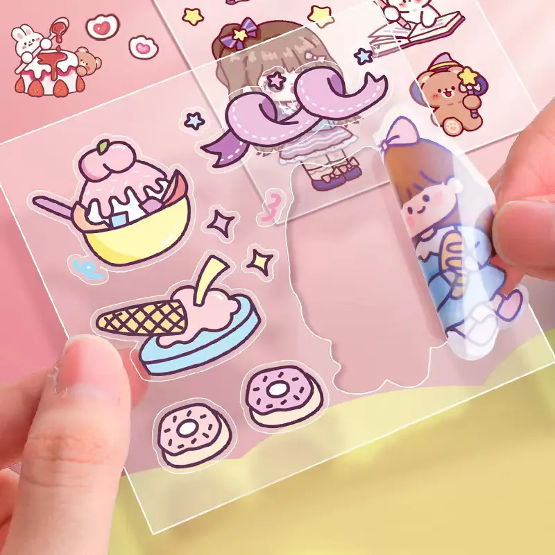 Nhãn Dán Hoạt Hình, Họa Tiết PET, Sổ Lưu Niệm, Dễ Thương, 20 Cái, Tự Làm, Phong Cách Kawaii, Đồ Trang Trí, Đồ Dùng Văn Phòng Phẩm 6