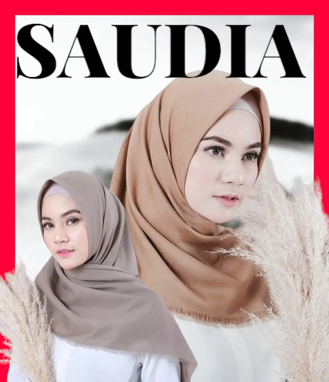 Kerudung Segi Empat Saudia Square Rawis Exclusive Hijab Polos Jilbab Terbaru Full Warna  Arsyana Izzara Muslim Basic