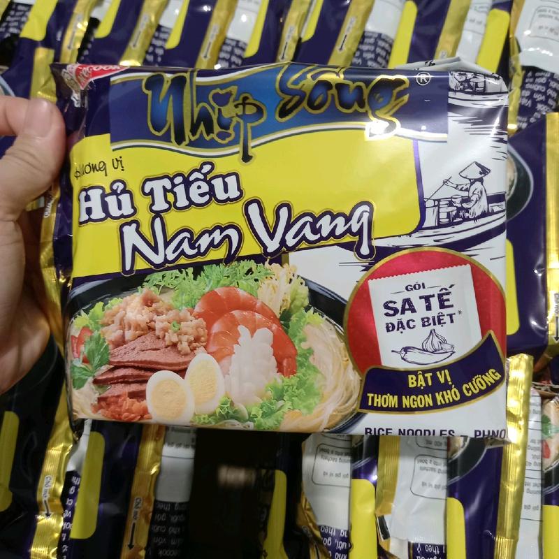 Thùng hủ tiếu nhịp sống Nam Vang, sườn heo, trộn 2 vị, thùng 30 gói, mỗi gói 71 g.