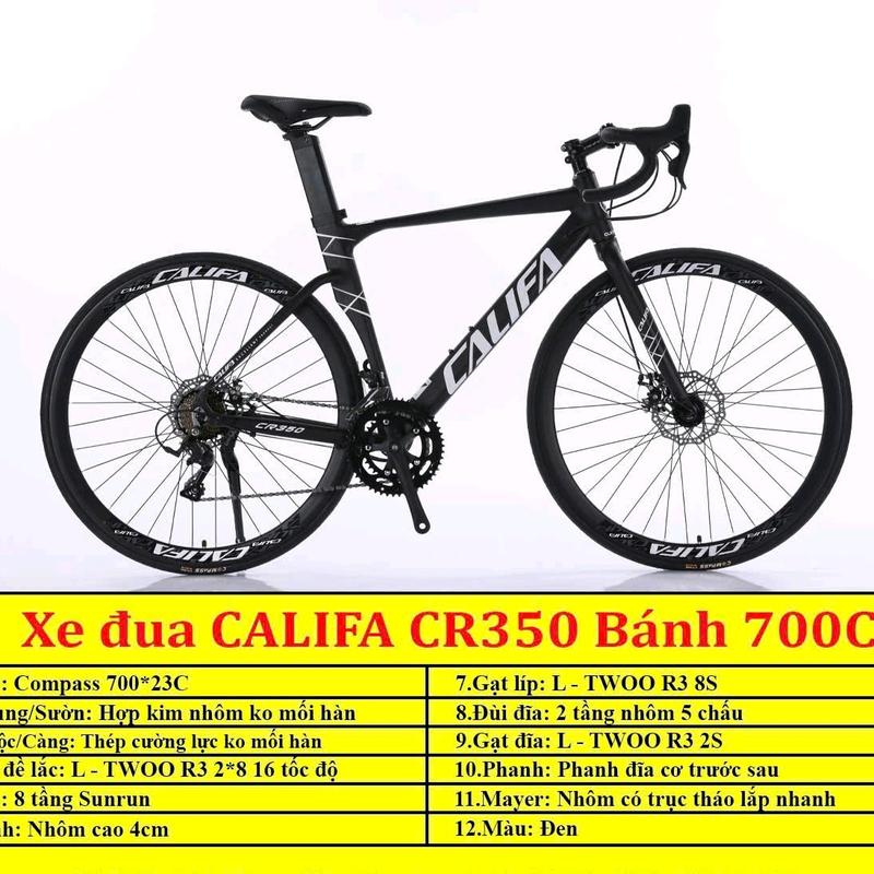 Xe đạp thể thao  đua tay lái cong  CALIFA CR350 . KHUNG NHÔM , tay đề lắc 14 tốc độ. Đạp Xe Đạp Gắn Xe Đạp alan walker
