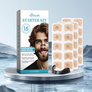 Night Anti Snoring Nose Clip & Magnetic Nose Sticker Set, 1 Box Breathable Sleep Quality Nose Sticker and Nose Clip, Body Care Kit for Better Rest & Positive Lifestyle Healthy Living, Magnetic Nose Strips, Dilator, Nasal, Pairs