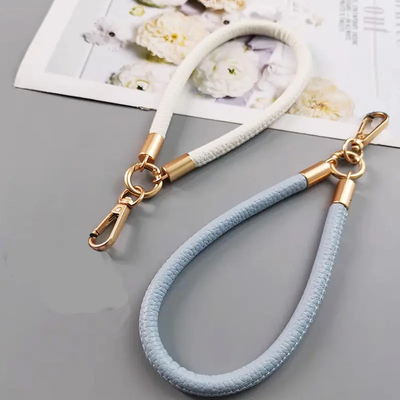 Fashionable Phone Lanyard, PU Leather Phone Strap with Universal Clip, Mobile Phone Bracelet, Anti-lost Phone Charm for Women & Men 4
