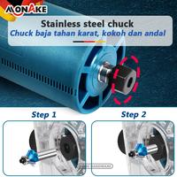 Gambar MONAKE Wood Trimmer Kayu Set 6mm 1/4 Inchi Mesin Router Profil List Kayu Trimer Ruter MK3709 dari Monake Professional Store Kota Administrasi Jakarta Barat 4 Tokopedia