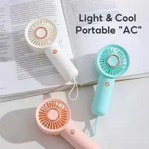 Kipas Angin Mini 3 Speed Rechargeable Portabel Mini Fan Travel Multifungsi