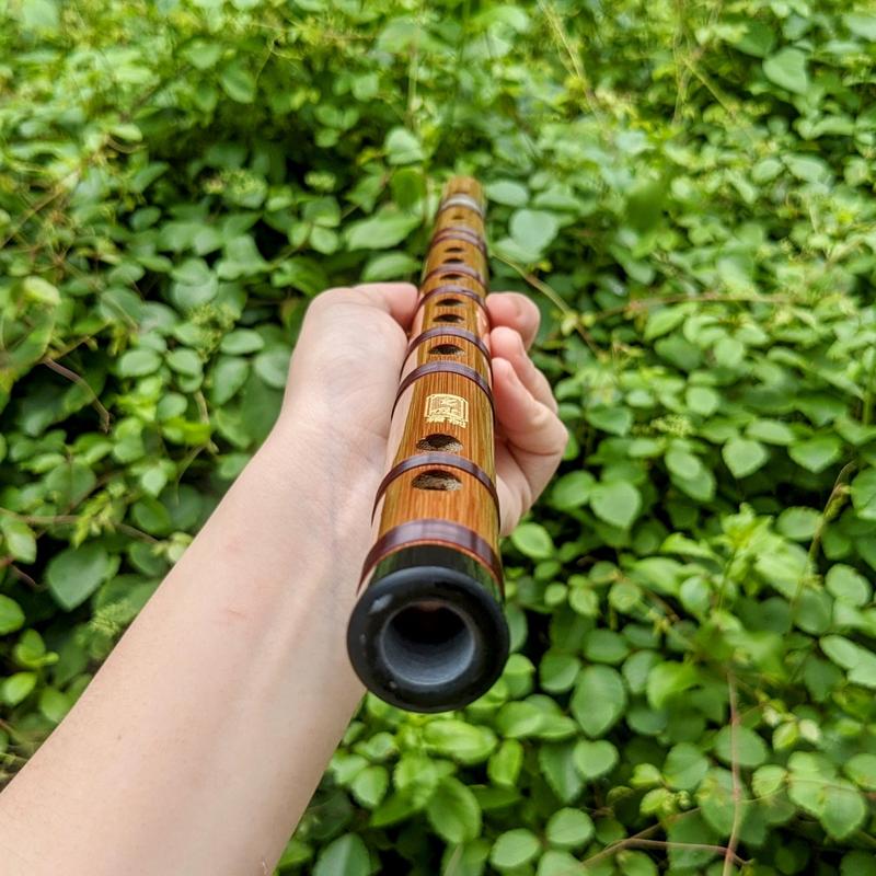 Product Introduction of Sáo Dizi Dọc cao cấp tone A4 | Nhạc cụ dễ chơi | Hình thức sáo tỉ mỉ | Nguyên liệu nứa già chọn lọc | Bộ phụ kiện có kèm túi da và màn rung loại sịn 2
