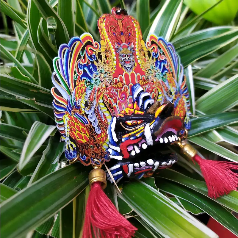 barongan KUCINGAN DEVIL  miniatur gantungan kunci souvenir 2