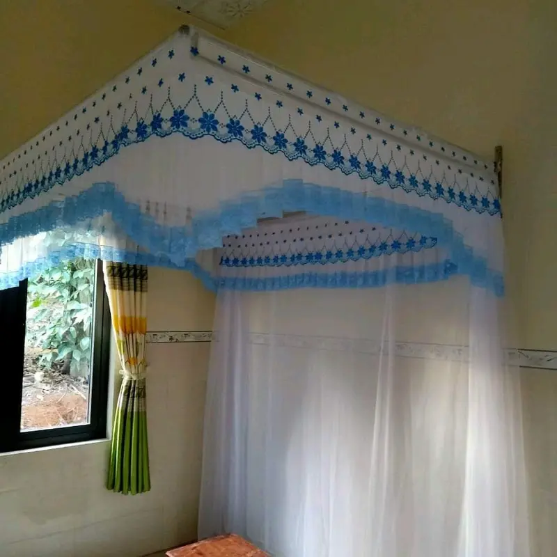 Mã { A 12 } màn, mùng mắc khug,chất tuyn thái lạnh von thêu chất lượng [ có màn không khung] 1